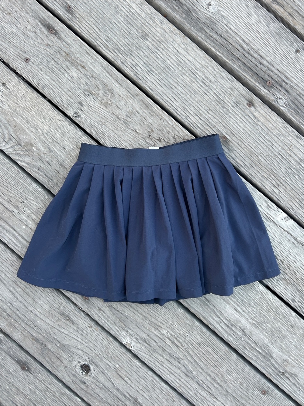 Athleta Girl Cute Pleated Navy Blue Tennis Skirt Medium 8 10 Girls